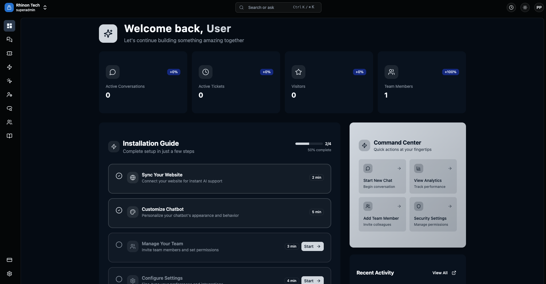 app screen